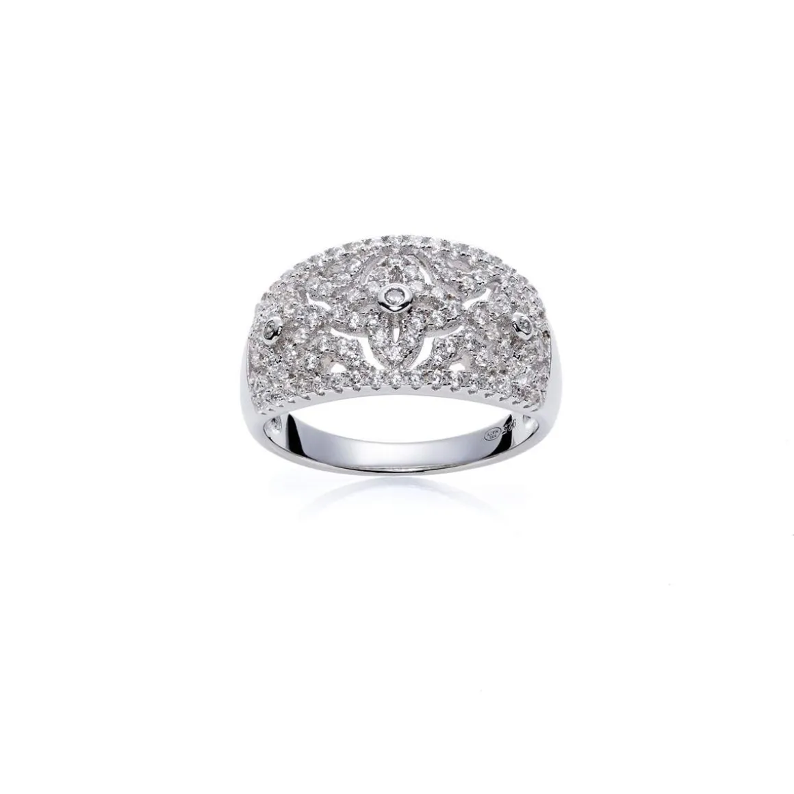 Bague argent 925 zirconias
