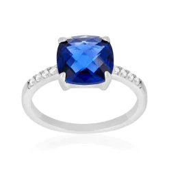 Bague argent 925 zirconias