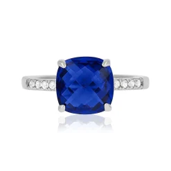 Bague argent 925 zirconias