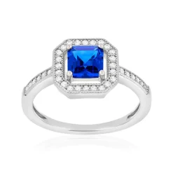 Bague argent 925 zirconias