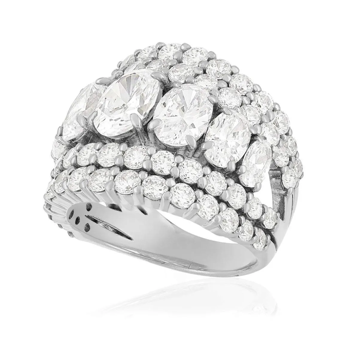 Bague argent 925 zirconias