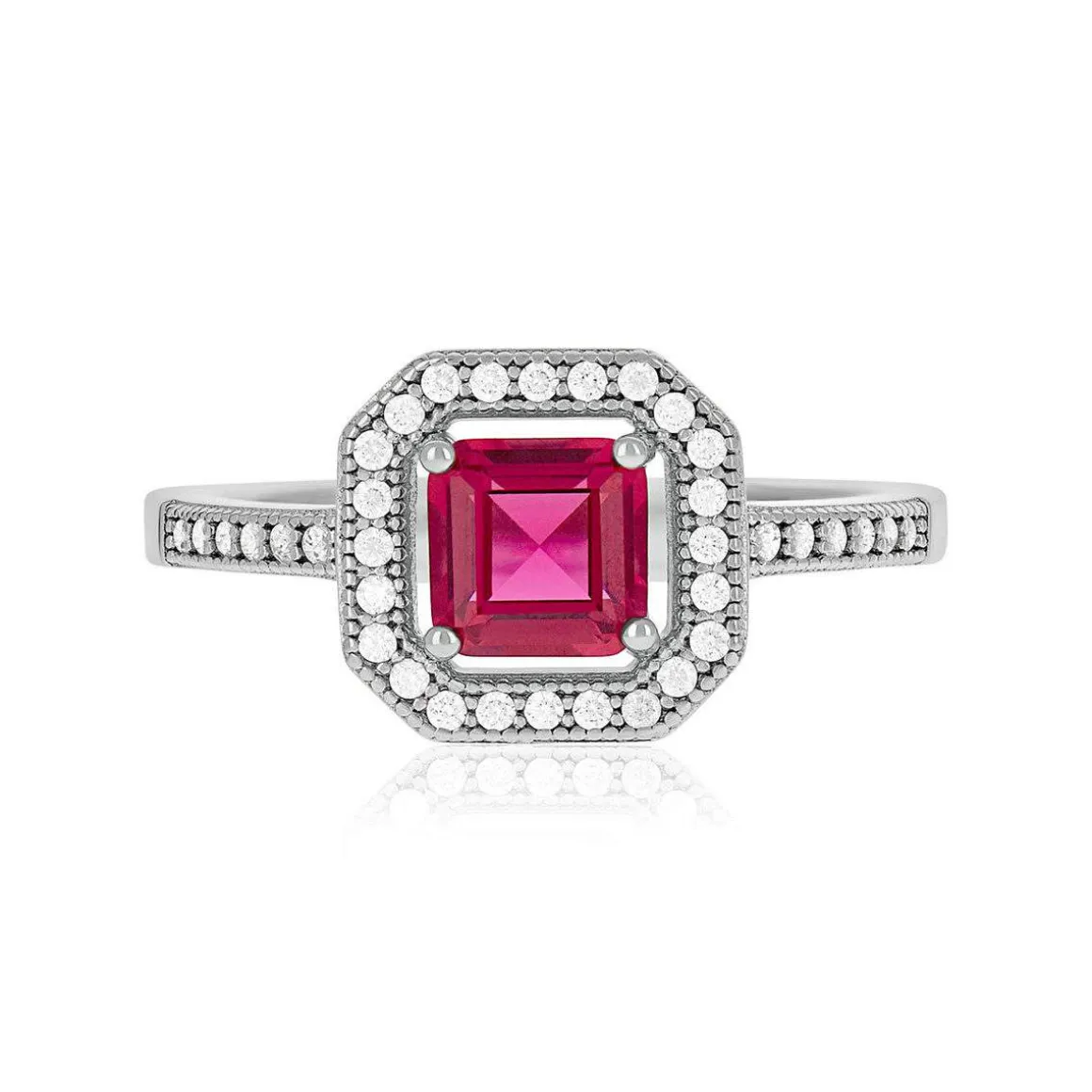 Bague argent 925 zirconias
