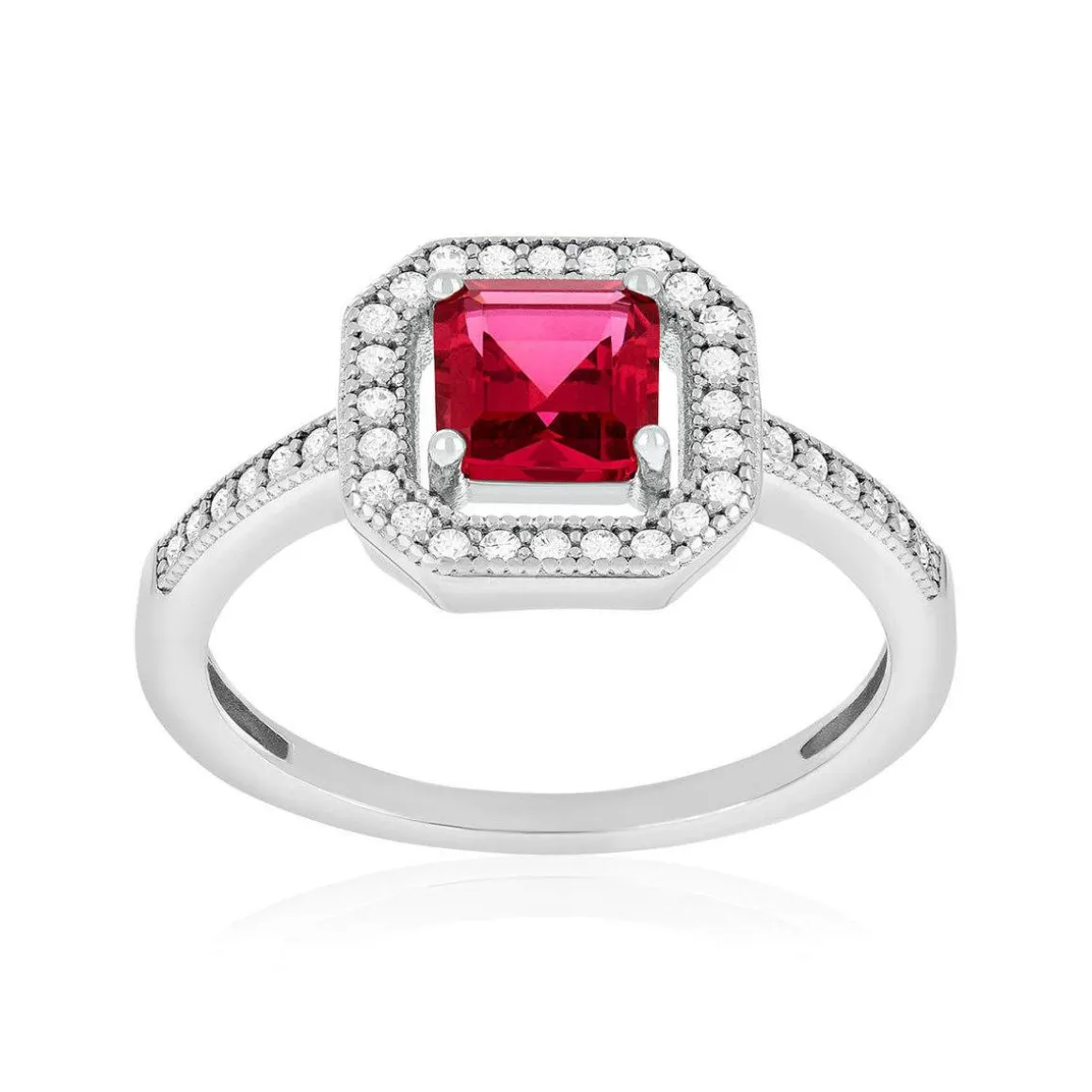 Bague argent 925 zirconias