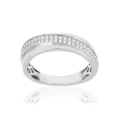 Bague argent 925 zirconias