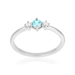 Bague argent zirconias