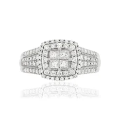 Bague argent 925 zirconias