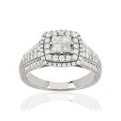 Bague argent 925 zirconias