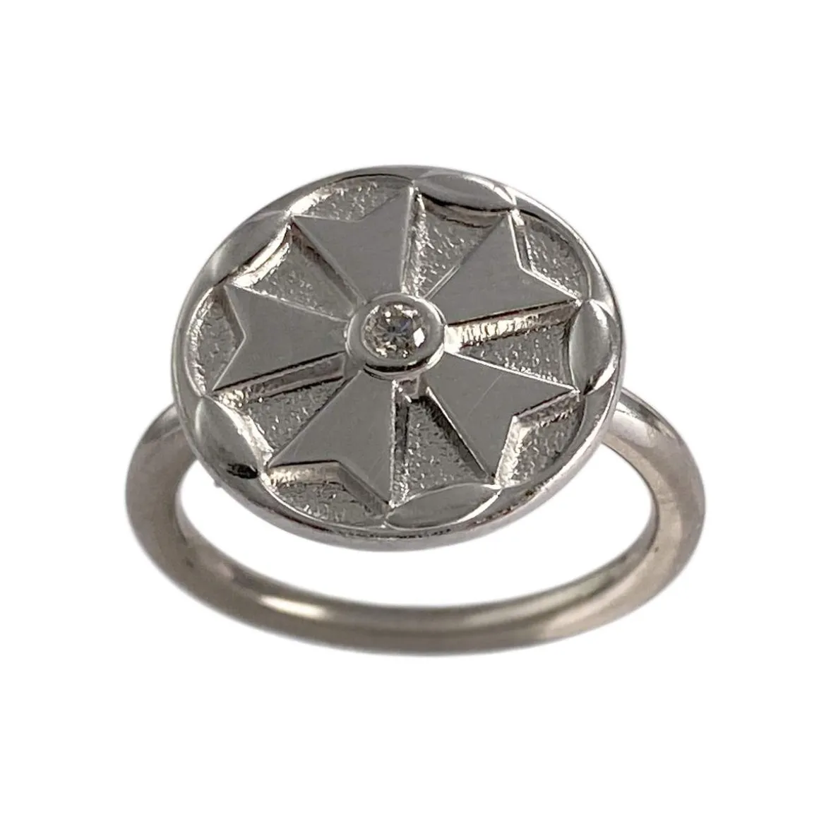 Bague ARTHUS BERTRAND d'occasion or 750 blanc diamant