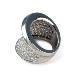 Bague Cartier Chalice d'occasion or 750 blanc diamants