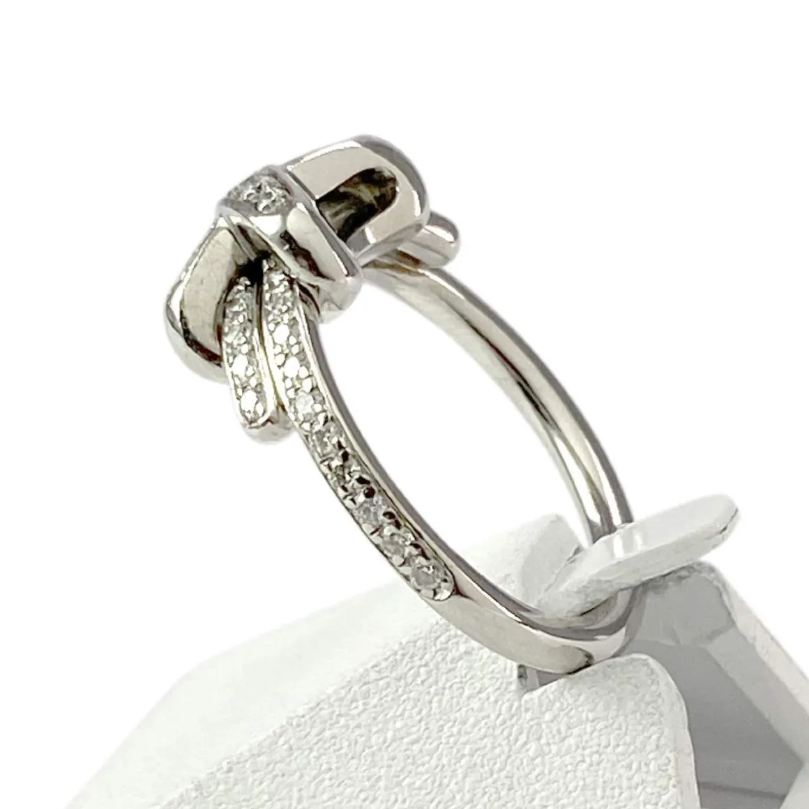 Bague Chaumet d'occasion or 750 blanc diamants