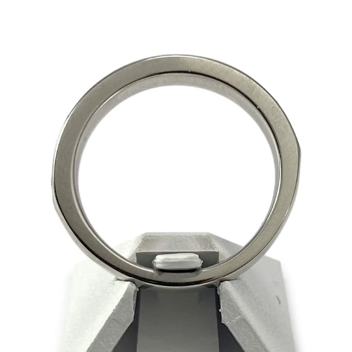 Bague d'occasion demi-tour or 750 blanc diamants