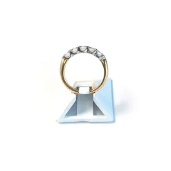 Bague d'occasion demi-tour or 750 jaune diamants