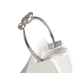Bague d'occasion or 375 blanc coeur diamants