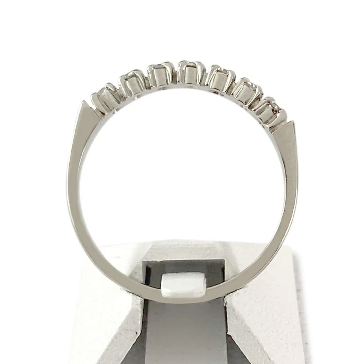 Bague d'occasion or 750 blanc diamants