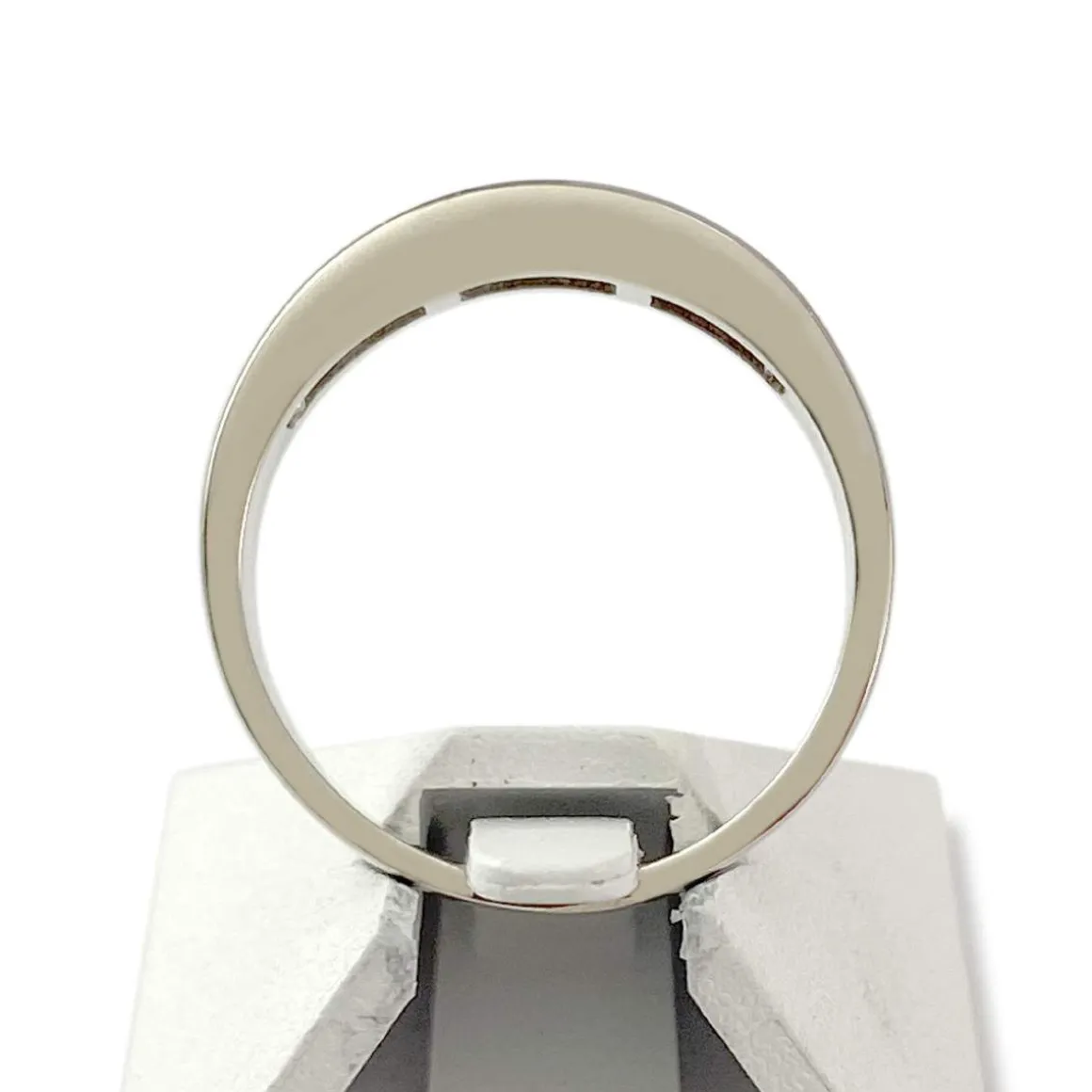 Bague d'occasion or 750 blanc diamants