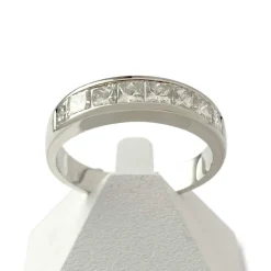 Bague d'occasion or 750 blanc diamants