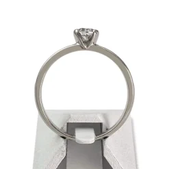 Bague d'occasion or 750 blanc diamants