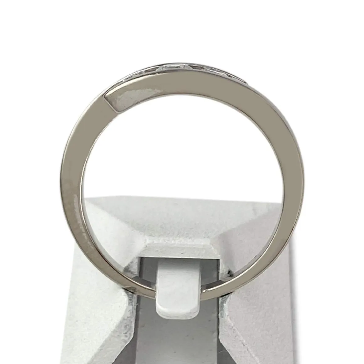 Bague d'occasion or 750 blanc diamants