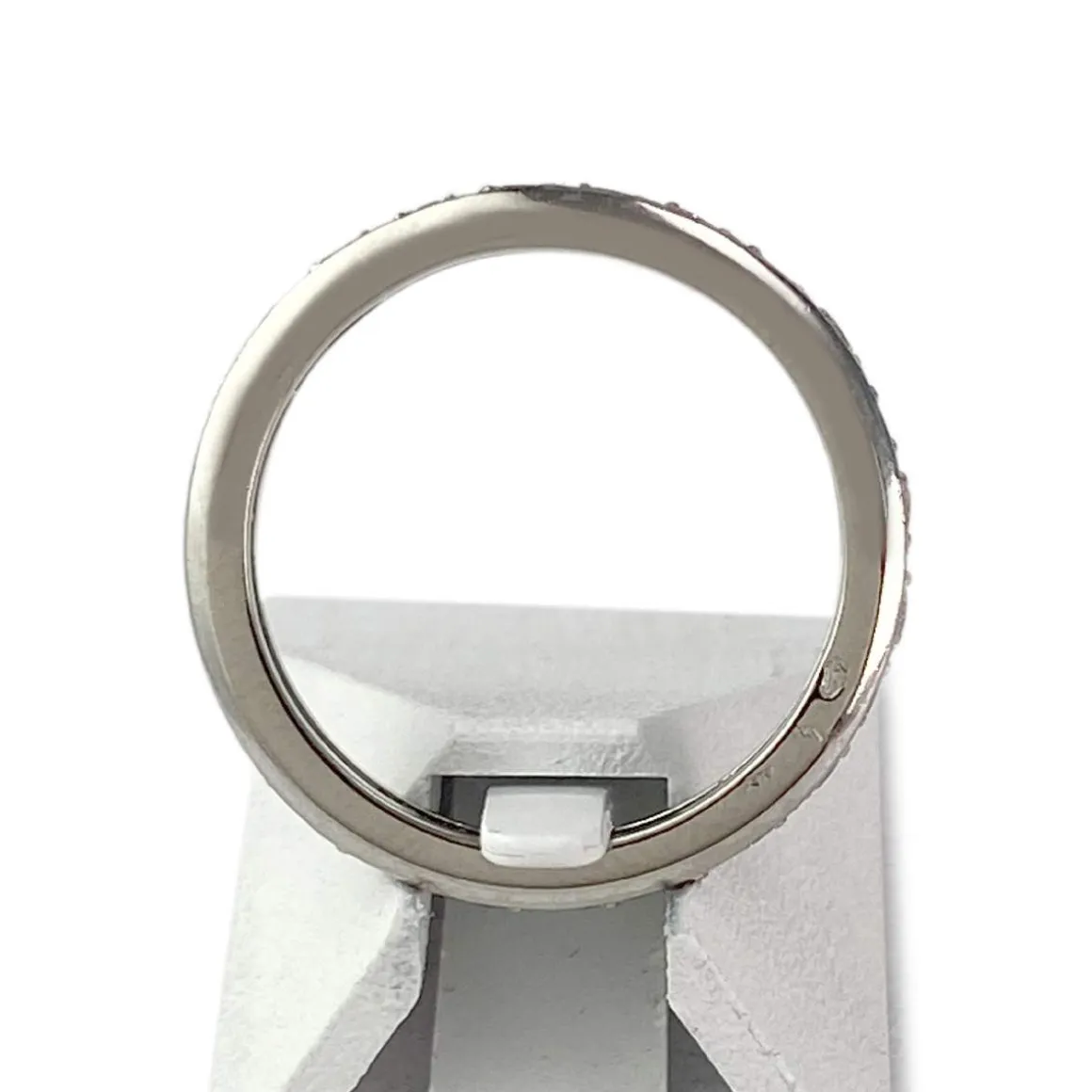 Bague d'occasion or 750 blanc diamants