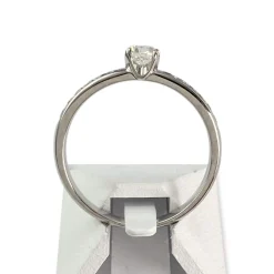 Bague d'occasion or 750 blanc diamants