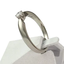 Bague d'occasion or 750 blanc diamant
