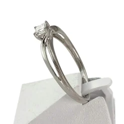 Bague d'occasion or 375 blanc diamant rubis