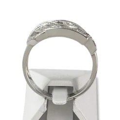 Bague d'occasion or 750 blanc diamants
