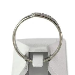 Bague d'occasion or 750 blanc diamants