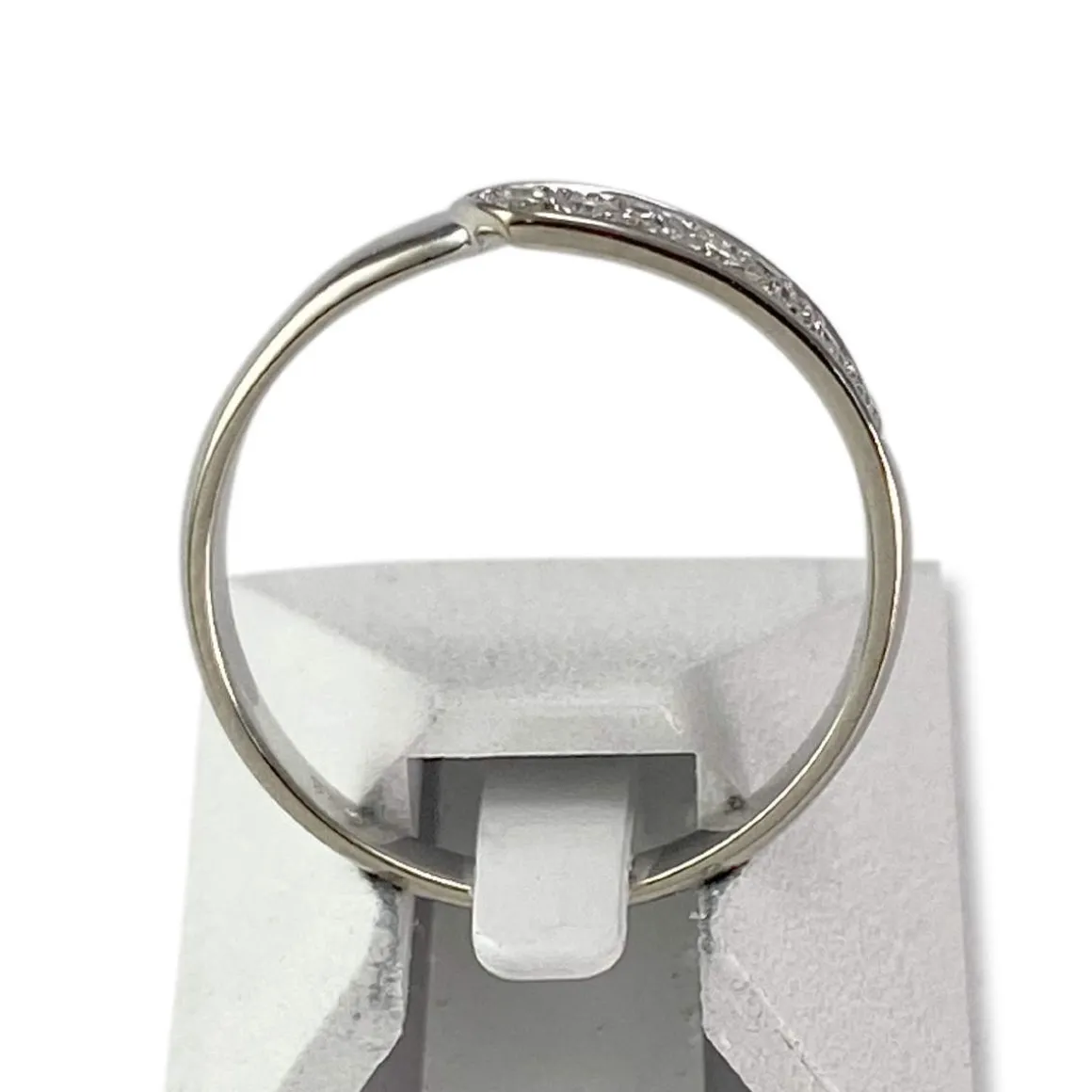 Bague d'occasion or 750 blanc diamants