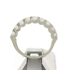 Bague d'occasion or 750 blanc diamants