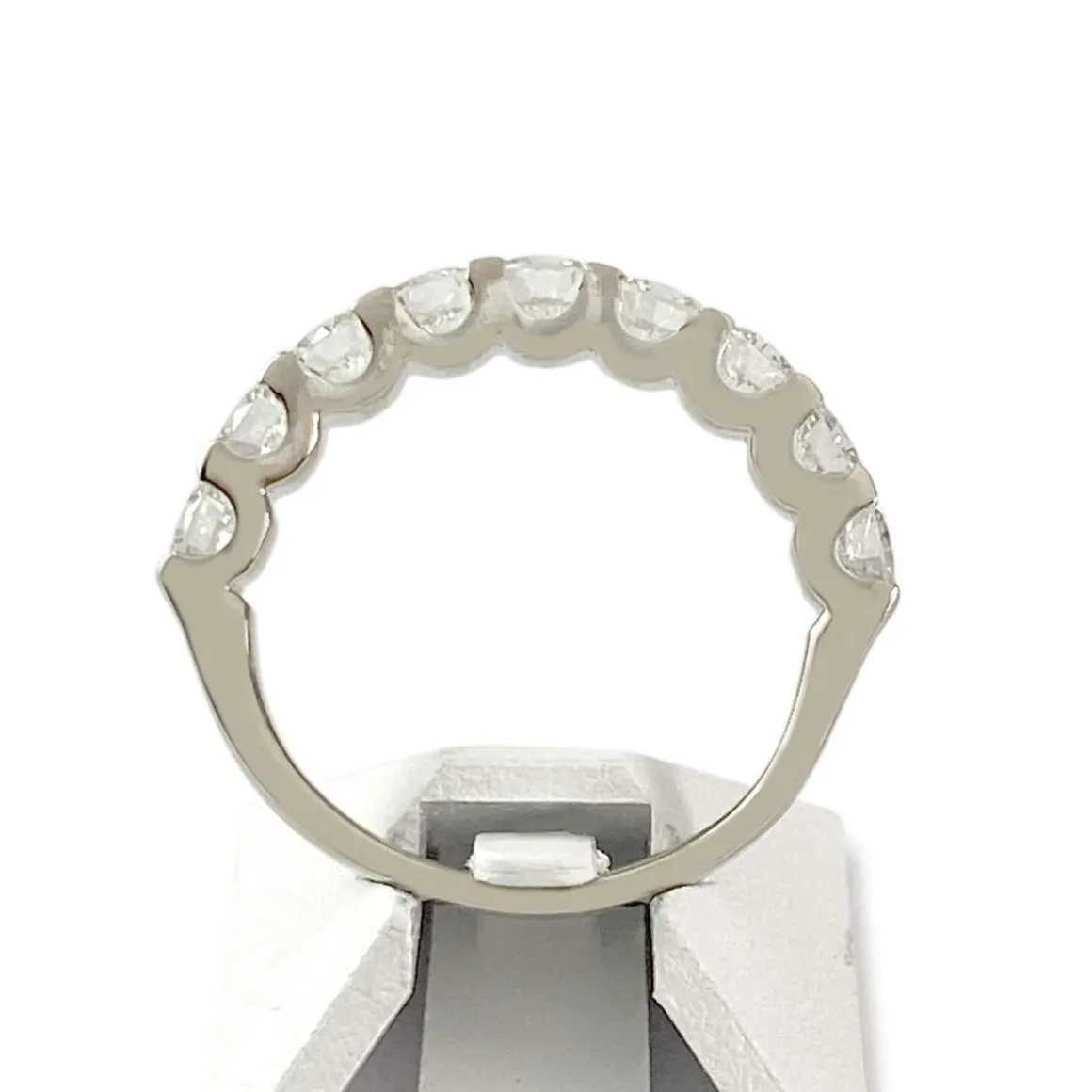 Bague d'occasion or 750 blanc diamants