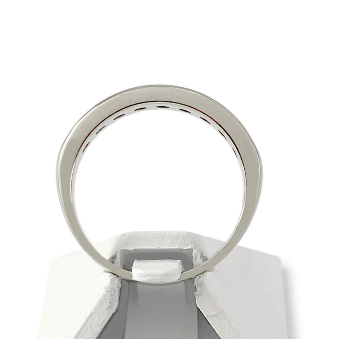 BAGUE d'occasion or 750 blanc diamants