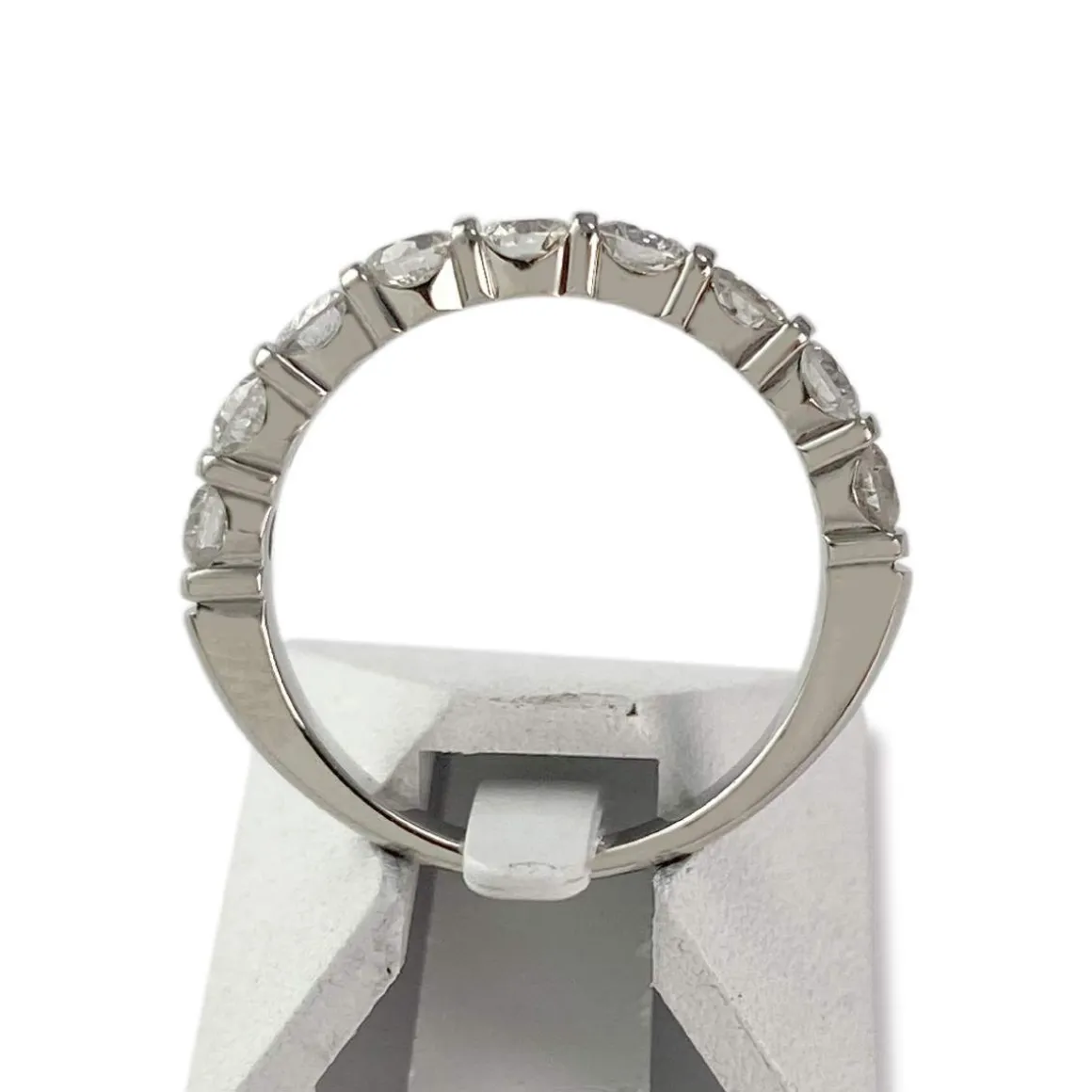 Bague d'occasion or 750 blanc diamants