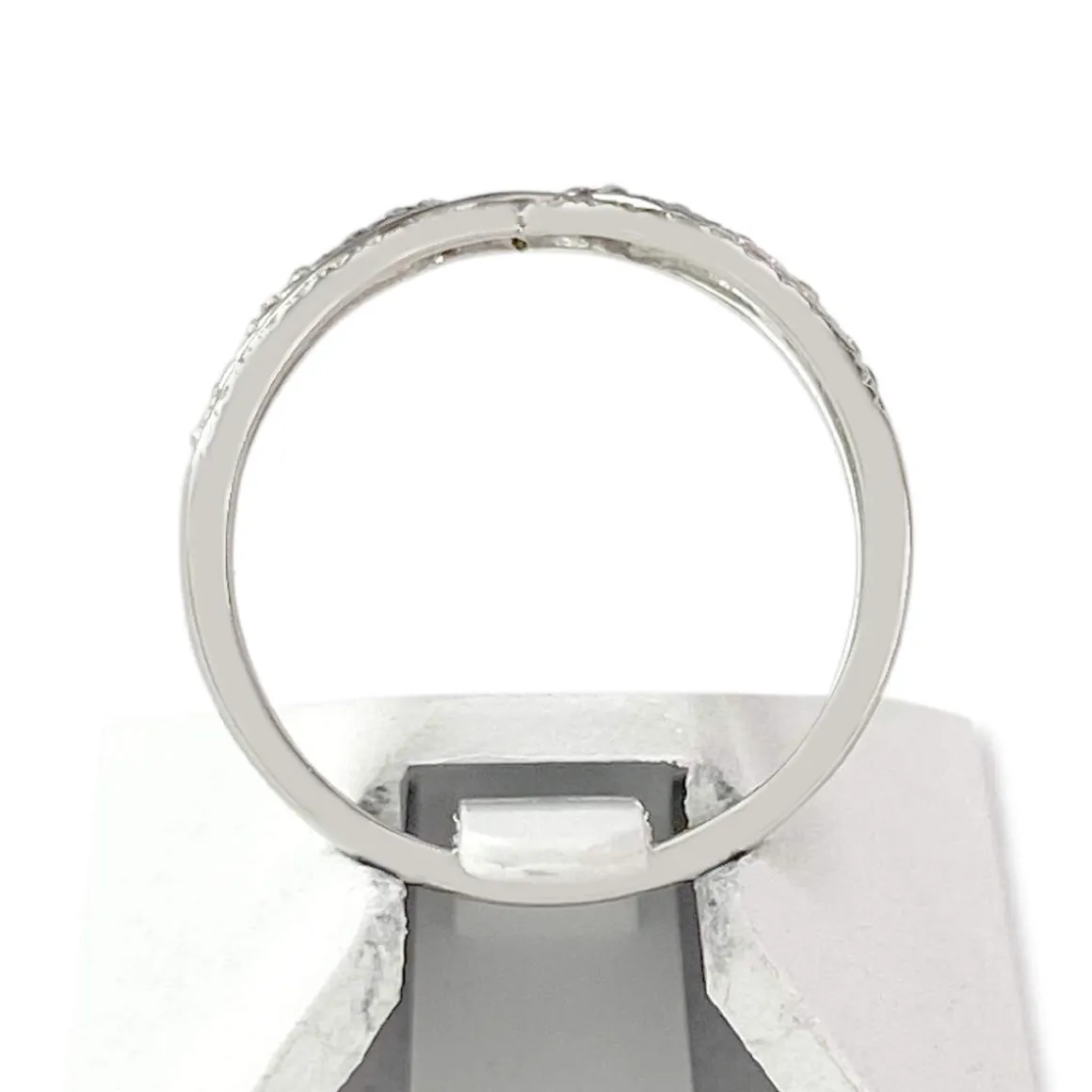 Bague d'occasion or 375 blanc diamants