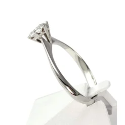 Bague d'occasion or 750 blanc diamants
