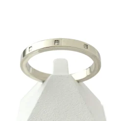 Bague d'occasion or 375 blanc diamants