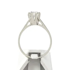 Bague d'occasion or 750 blanc diamant