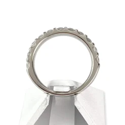 Bague d'occasion or 750 blanc diamants