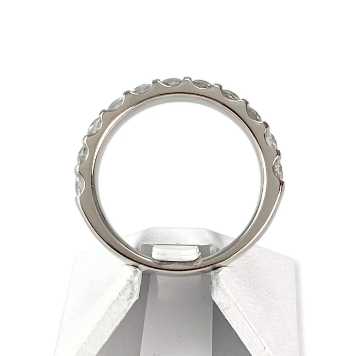 Bague d'occasion or 750 blanc diamants