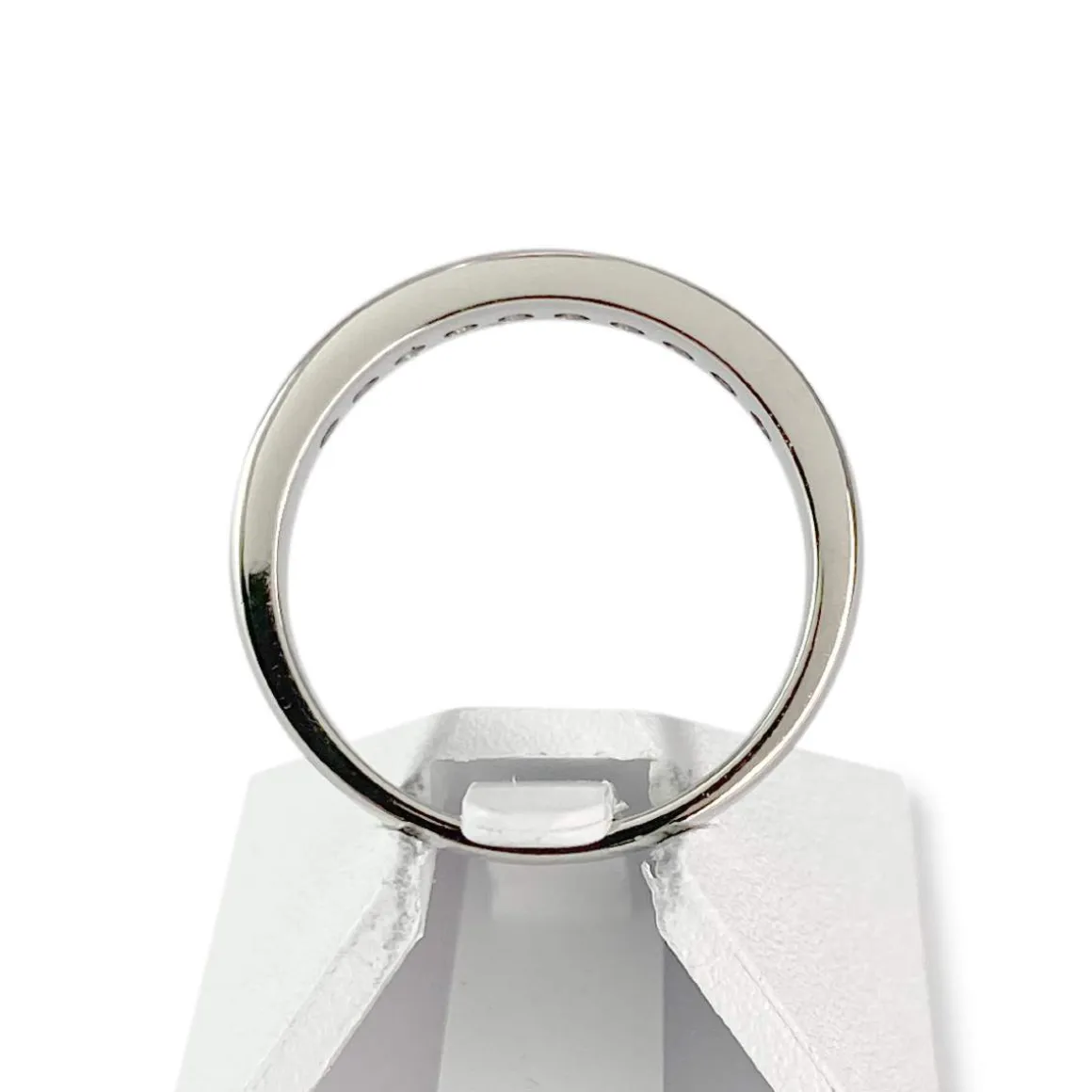 Bague d'occasion or 750 blanc diamants
