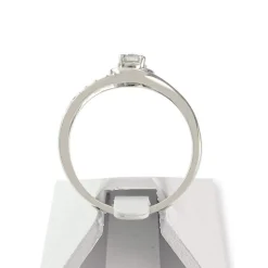 Bague d'occasion or 375 blanc diamantS et rubis