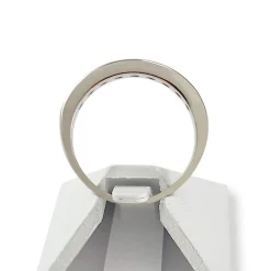 Bague d'occasion or 750 blanc diamants