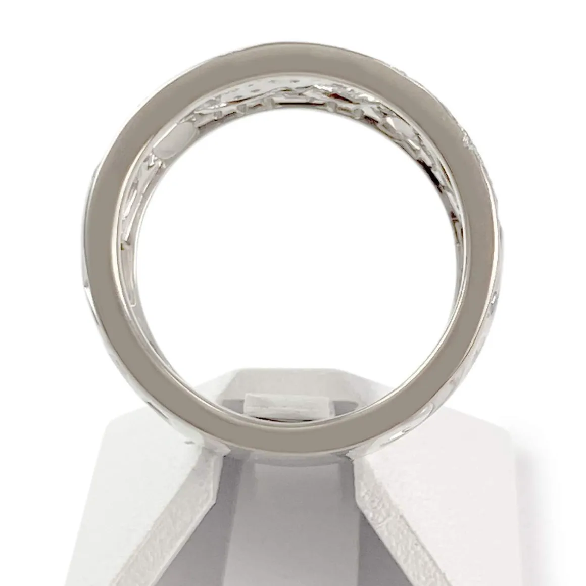 Bague d'occasion or 750 blanc diamant