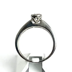Bague d'occasion or 750 blanc diamants
