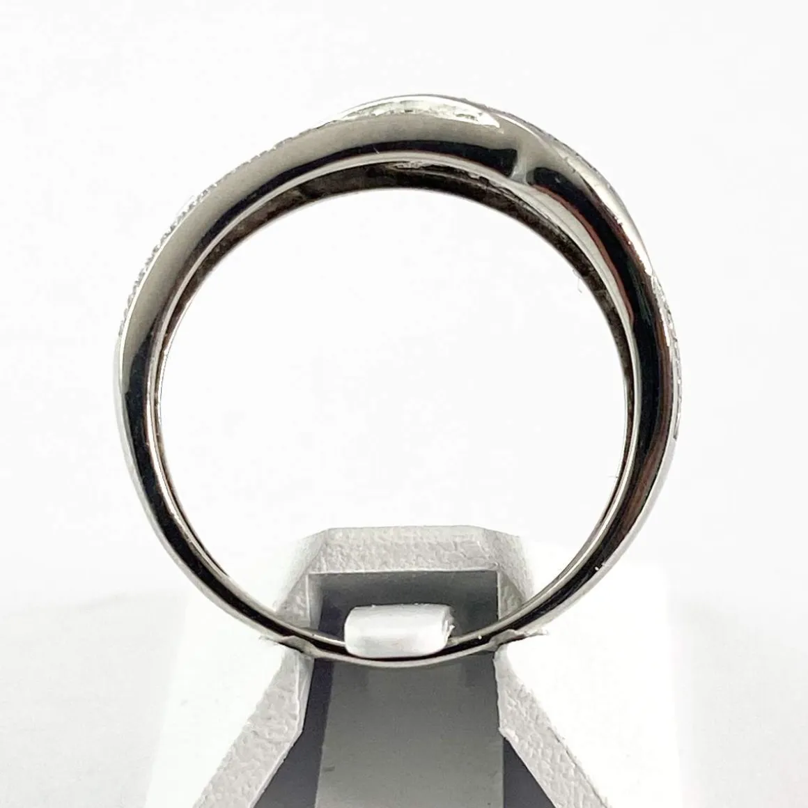 Bague d'occasion or 375 blanc diamant