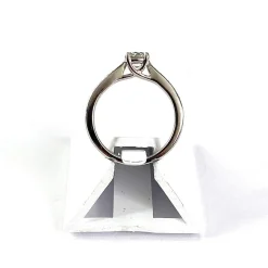 Bague d'occasion or 750 blanc diamants