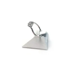 Bague d'occasion or 750 blanc diamant