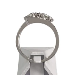 Bague d'occasion or 750 blanc diamants