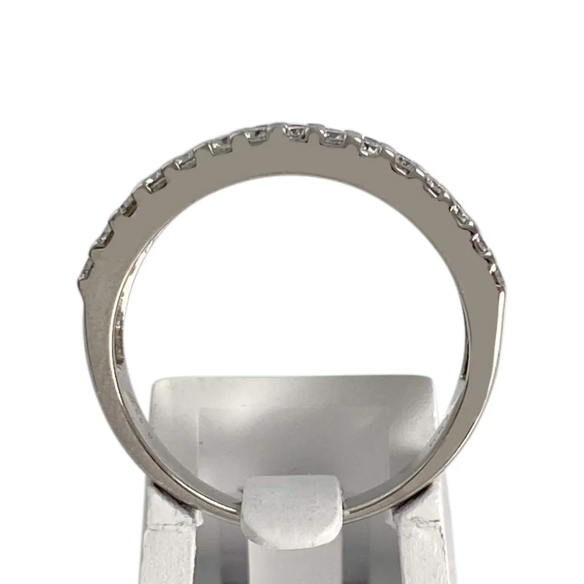 Bague d'occasion or 750 blanc diamant