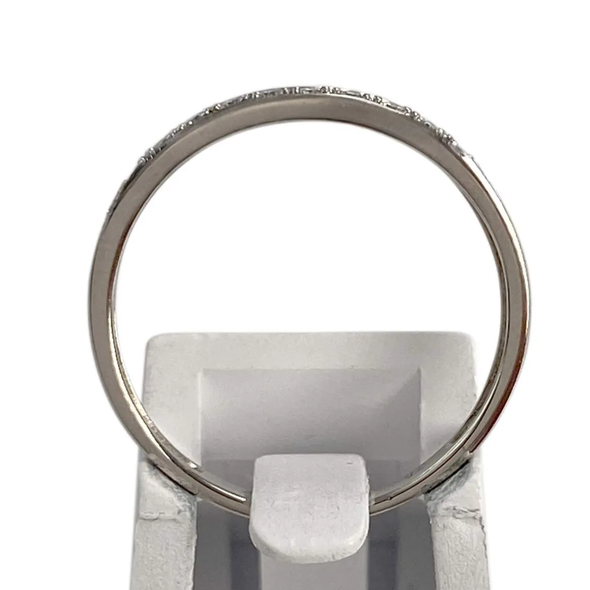 Bague d'occasion or 750 blanc diamants